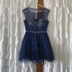 Navy blue homecoming dress